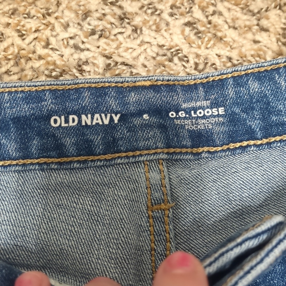 Old Navy O.G. Loose medium blue Courtney high rise jeans - Picture 7 of 13